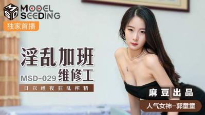 国产麻豆AV MSD MSD029 淫乱加班维修工 郭童童 海报